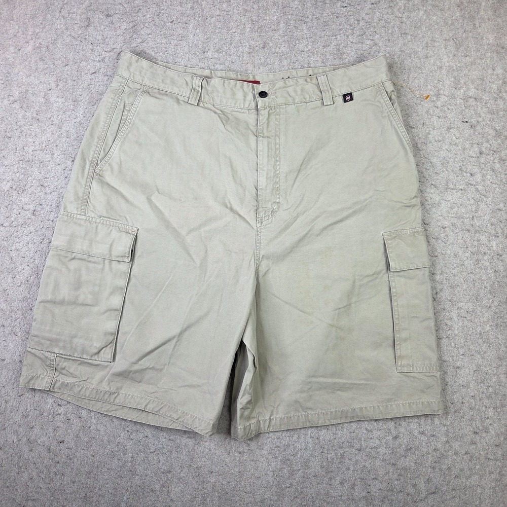 Victorinox Cargo Shorts Men 38x9 Swiss Army Beige Outdoor Utility Pockets